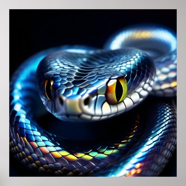 Poster Serpents Iridescents (Devant)