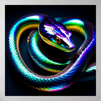 Poster Serpents Iridescents