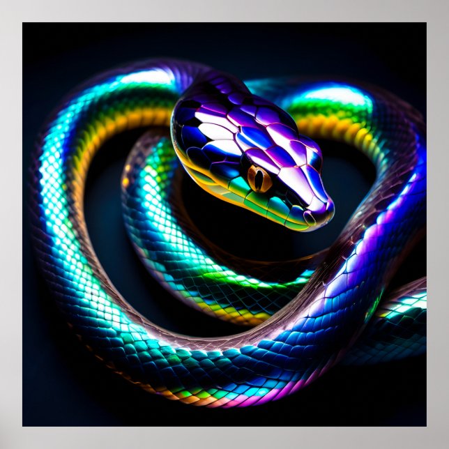 Poster Serpents Iridescents (Devant)