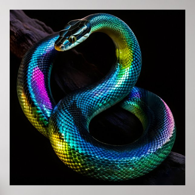 Poster Serpents Iridescents (Devant)