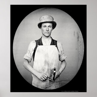 Poster serrurerie avec outils Daguerreotype 1852