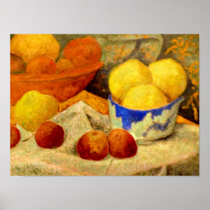Poster Serusier - Pommes et bol bleu