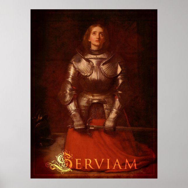 Poster Serviam ! - Jeanne d'Arc (Devant)