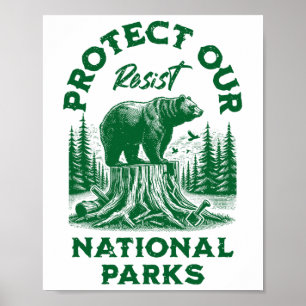 Poster Service de résistance du parc national Alt Us