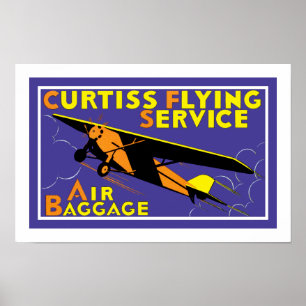 Poster Service de vol Curtiss