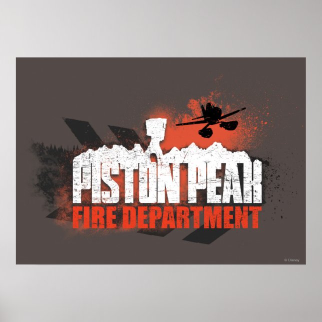 Poster Service d'incendie de Piston Peak (Devant)
