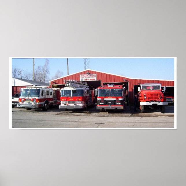 Poster Service d'incendie de Rolling Hills - Catoosa, Ok (Devant)