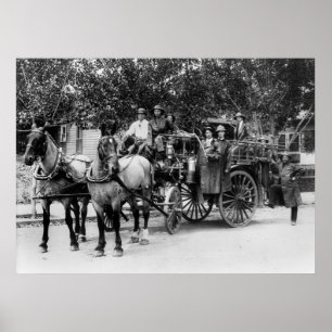 Poster Service d'incendie de Wenatchee, 1911