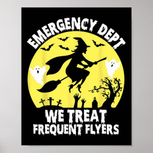 Poster Service D'Urgence Nous Traitons Fréquents Flyers E