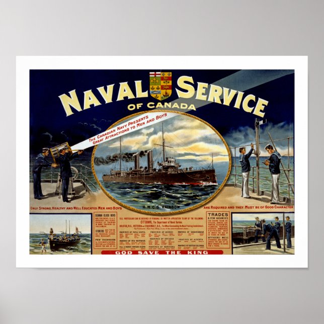 Poster Service naval du Canada (Devant)