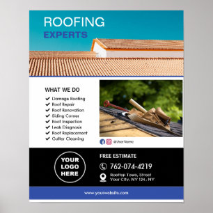 Poster Services de Toiture Sur Mesure