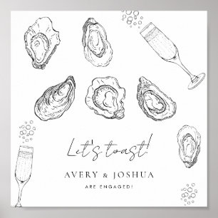 Poster Serviettes Oysters