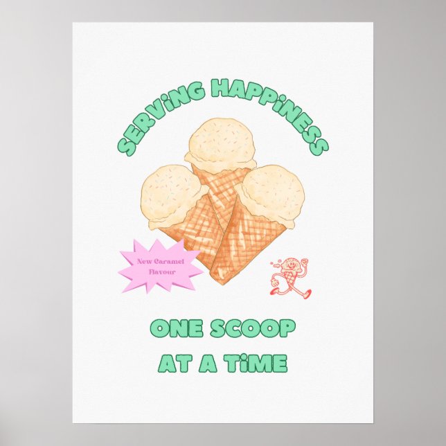 Poster Serving Happiness (Devant)