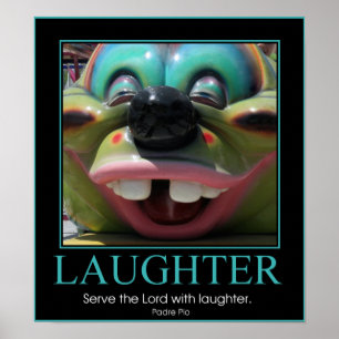 Poster Servir le Seigneur avec rire