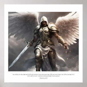 Poster Ses anges nous protègent où que nous allions !