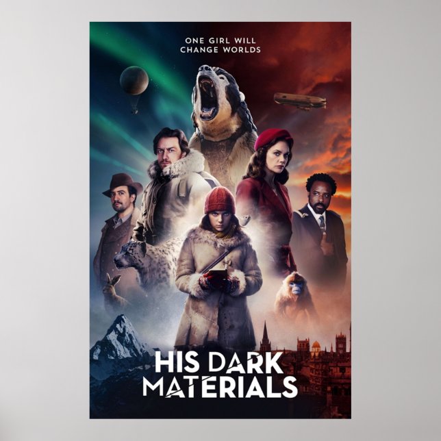 Poster Ses matériaux sombres (Devant)