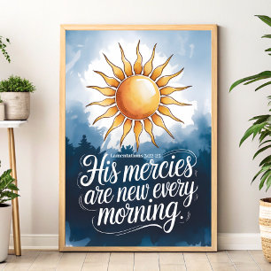 Poster Ses Mérites Christian Wall Art Imprimer
