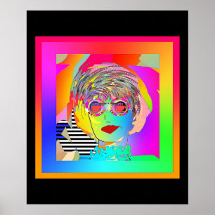 Poster Ses yeux sont sur le café