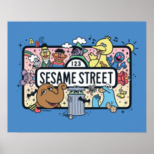 Poster Sésame Sésame   Sesame Pals signe de Doodle