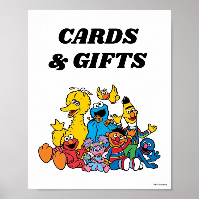 Poster Sesame Street Pals 1er Anniversaire Cartes et Cade (Devant)