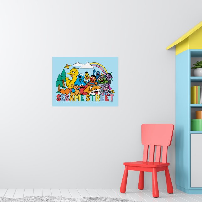 Poster Sesame Street | Rainbow Wave (Pépinière 1)