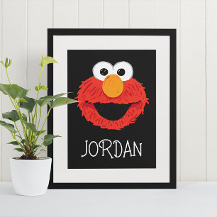 Poster Sesame Street   Visage d'Elmo