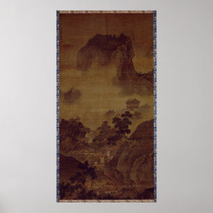 Poster Sesshu Toyo Paysage de quatre saisons - Automne