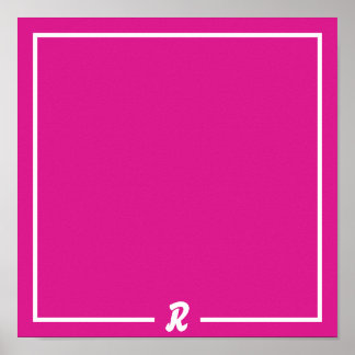 Poster Set de table à fleurs roses