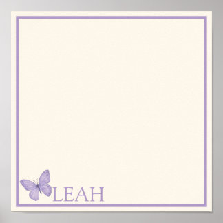 Poster Set de table de fête du thé Pastel Garden