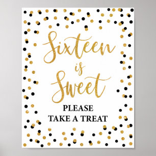 Poster Seteen is Sweet Please Take a Treat