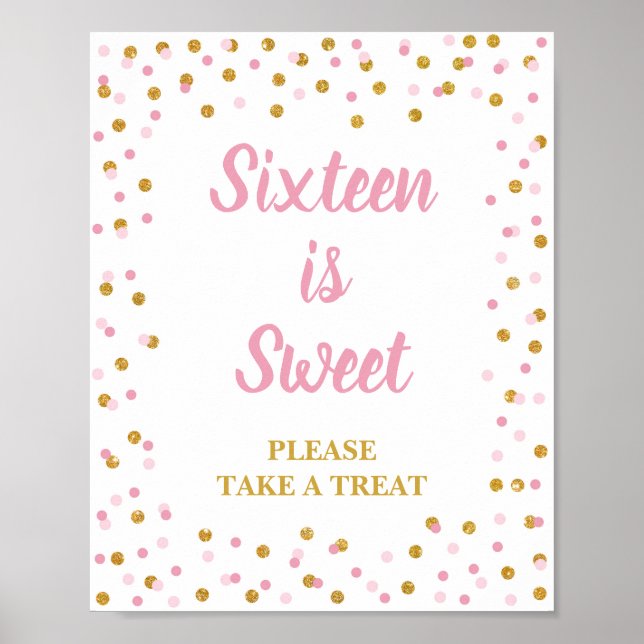 Poster Seteen is Sweet Please Take a Treat (Devant)