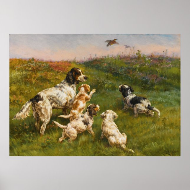 Poster Setter and Pups par Edmund Henry Osthaus (Devant)