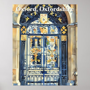 Poster Seuil d'or - Porte d'or à Oxford
