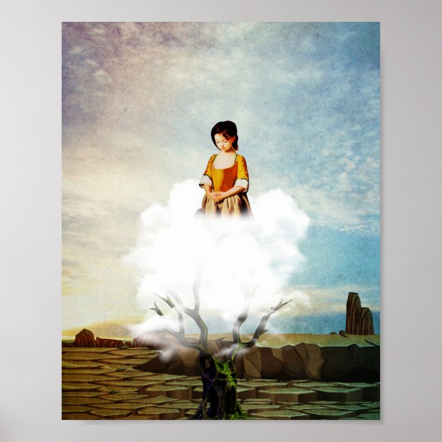 Poster seul dans le désert (Devant)