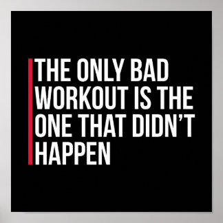 Poster Seule Citation De Salle De Fitness Incorrecte