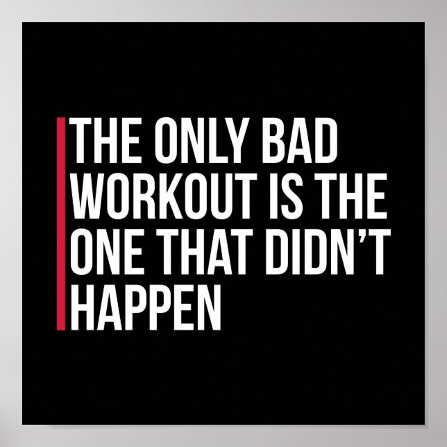 Poster Seule Citation De Salle De Fitness Incorrecte (Devant)