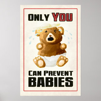 Poster Seule vous pouvez prévenir les bébés