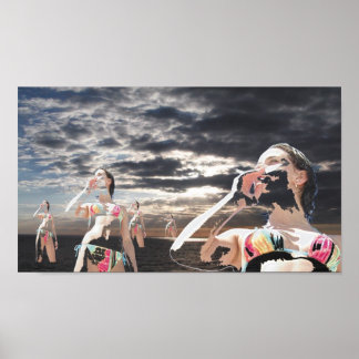 Poster s'évaporer dans les cieux - Customisé