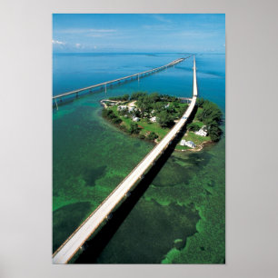 Poster Seven Mile Bridge et Pigeon Key, Florida Keys