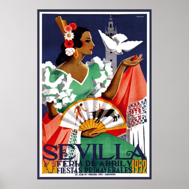 Poster Séville Andalousie (Devant)
