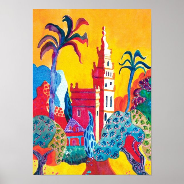 Poster Séville Espagne. (Devant)