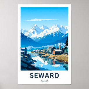 Poster Sewing Alaska Travel Print