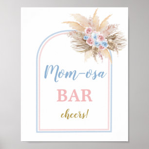 Poster Sexe Révéler Pampas Arche en laiton Momosa Panneau