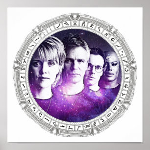 Poster SG1 dans un blanc étoilé