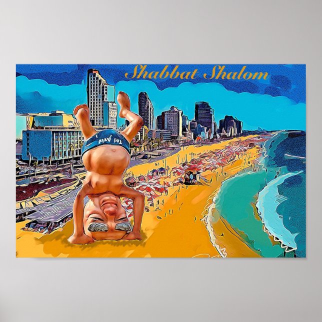 Poster Shabbat a Tel Aviv (Devant)