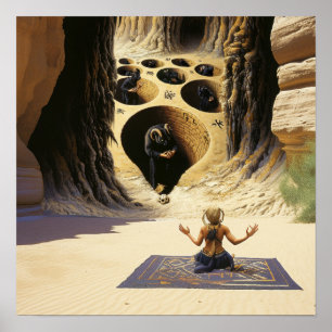 Poster Shadow Work Witchy Recovery AI Art Matte Value