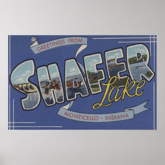 Poster Shafer Lake - Scènes à grandes lettres (Devant)