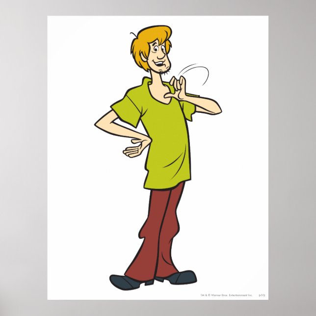Poster Shaggy Gesuring (Devant)