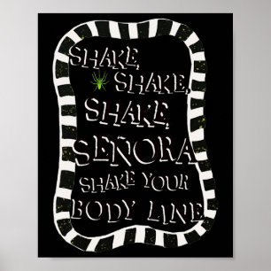 Poster Shake Shake Senora Drôle Halloween