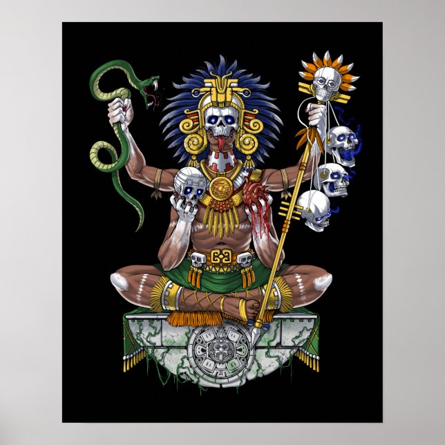 Poster Shaman, guerrier aztèque (Devant)